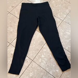 Betsey Johnson Leggings with Lace on the sides of lower leg.